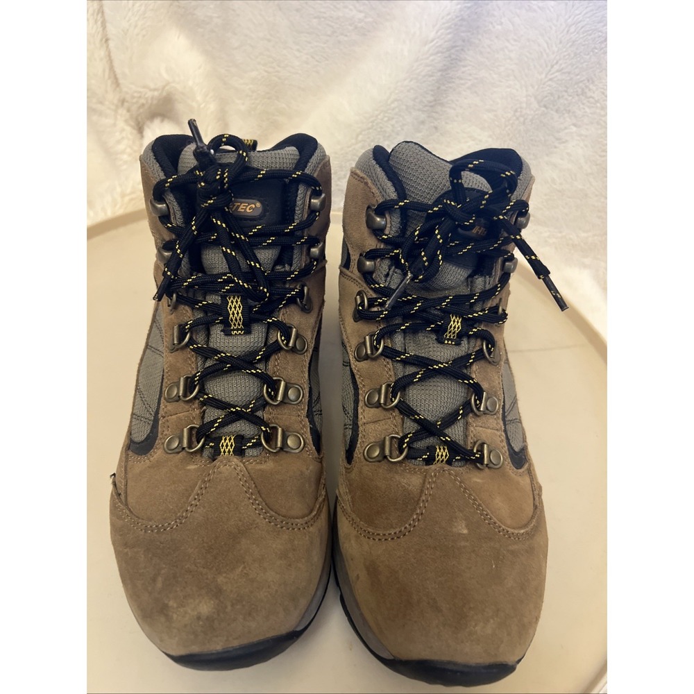 HI-TEC Trek Lite Hiking Boots Suede Beige Mens US 8.5 EU 41.5 UK 7.5 L277424